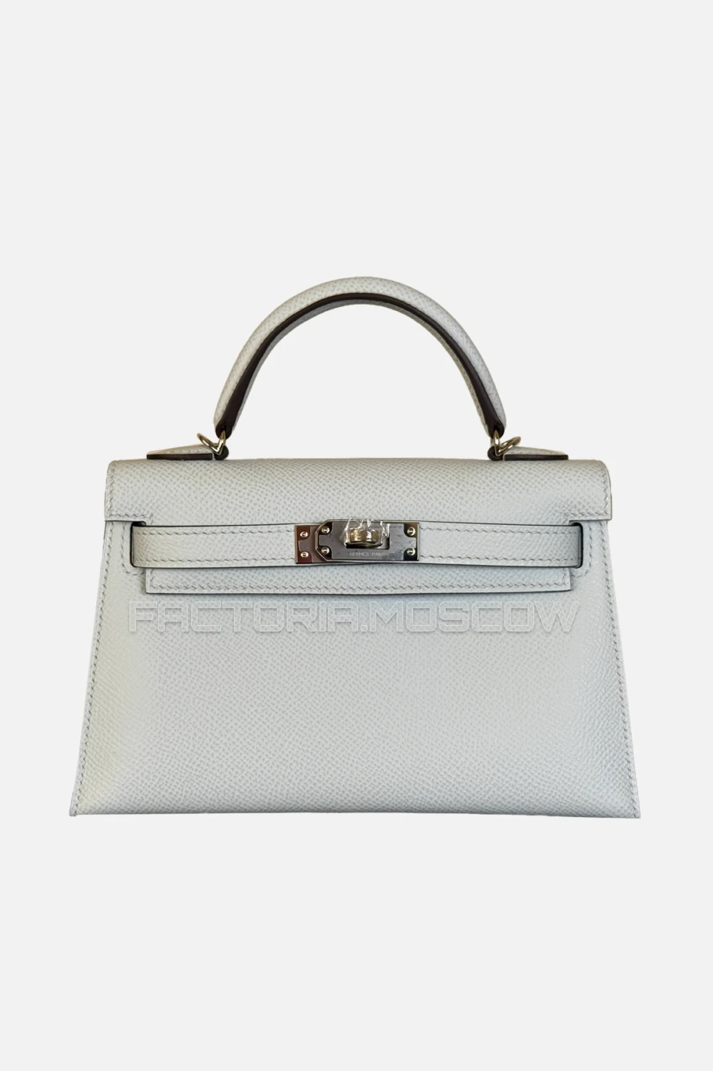 Hermes Kelly Mini 20 Epsom Color Blue Brume Hardware PHW