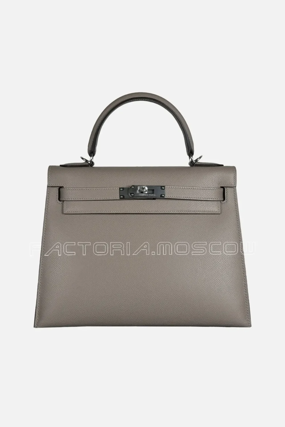 Hermès Kelly Sellier 28 Epsom Color Gris Asphalt PHW