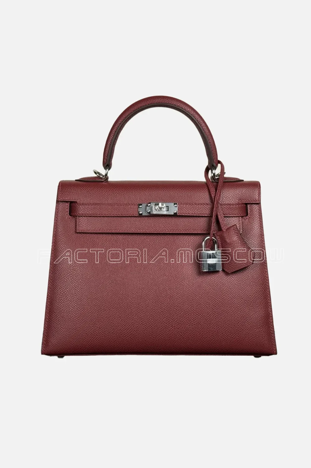 Hermes Kelly Sellier 25 Epsom Color Rouge H PHW