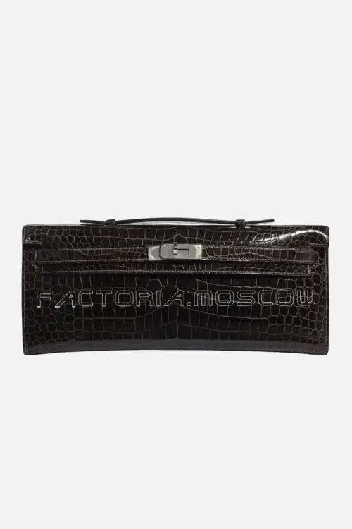 Hermes Kelly Cut Shiny With Palladium Hardware