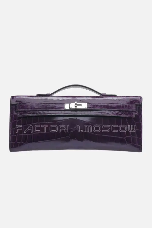 Hermes Kelly Cut Shiny With Palladium Hardware