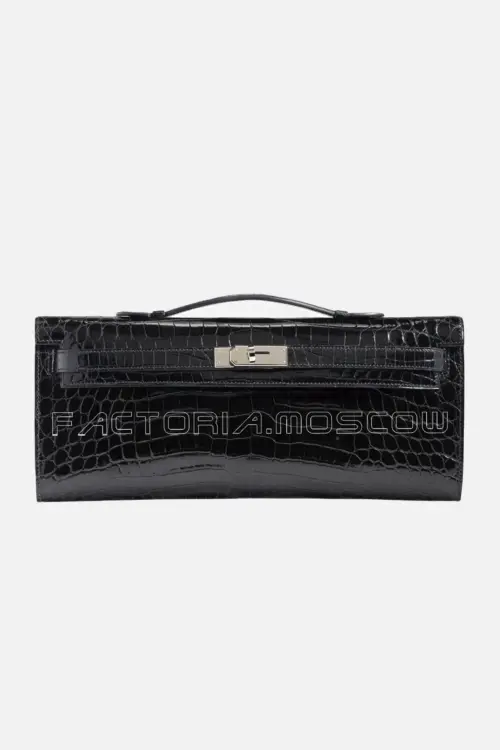 Hermes Kelly Cut Shiny With Palladium Hardware