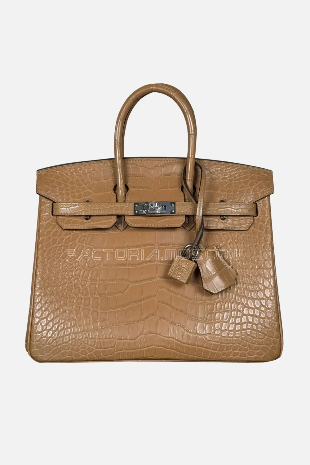 Hermès Birkin 25 Alligator Matte Color Chai Hardware PHW