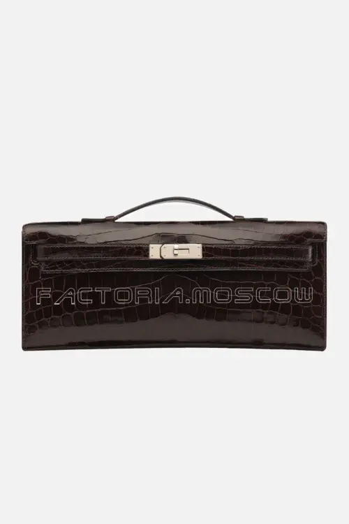 Hermes Kelly Cut Shiny With Palladium Hardware