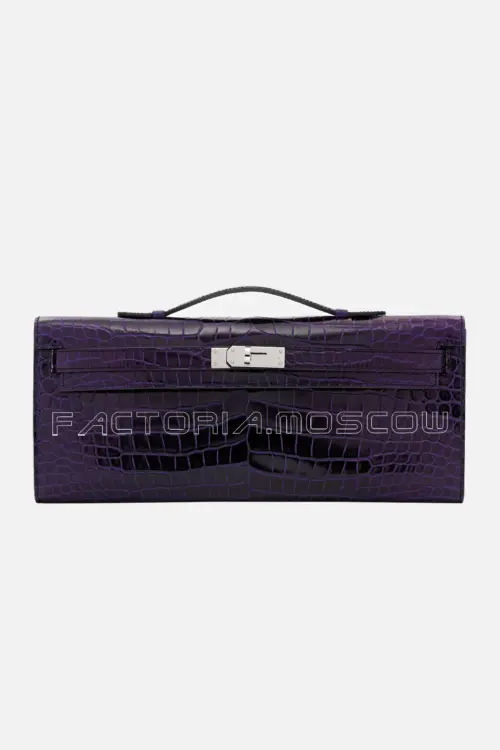 Hermes Kelly Cut Shiny With Palladium Hardware