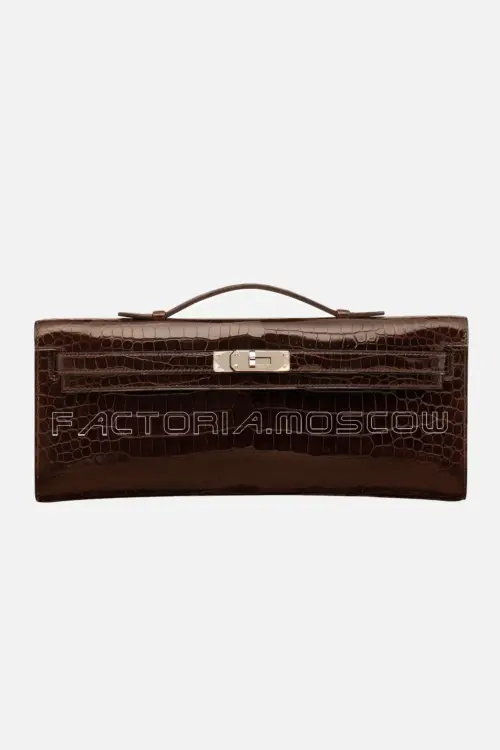 Hermes Kelly Cut Shiny With Palladium Hardware