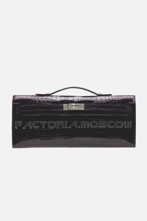 Hermes Kelly Cut Shiny With Palladium Hardware