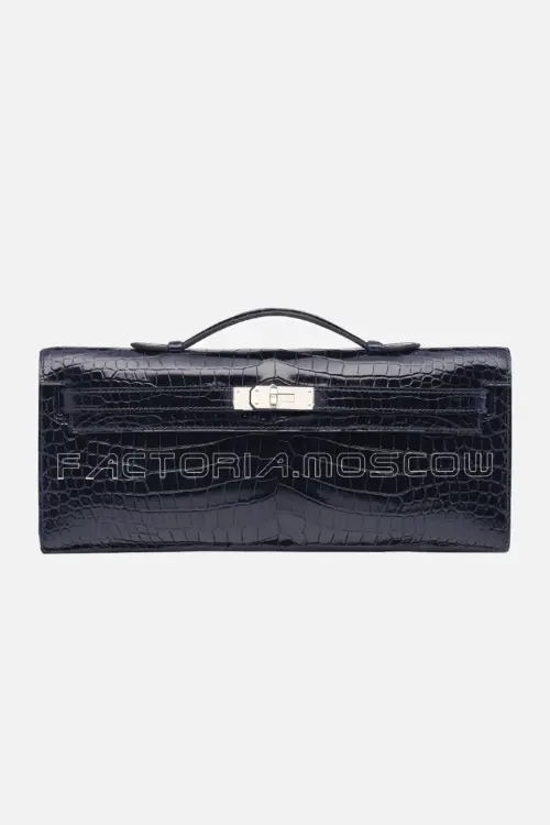 Hermes Kelly Cut Shiny With Palladium Hardware