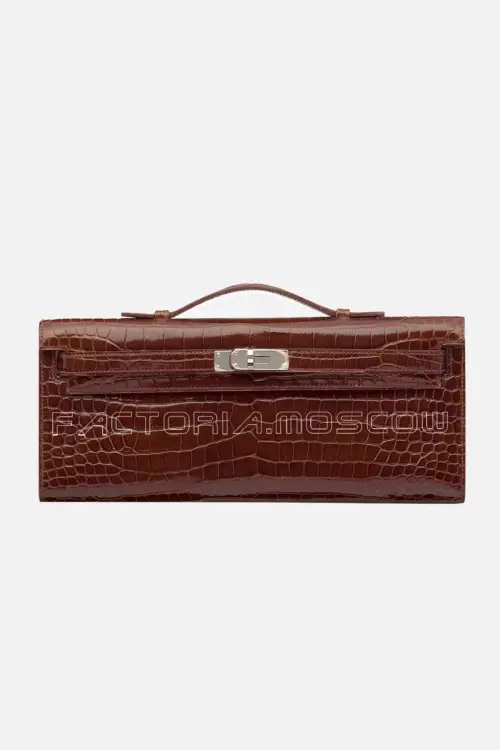 Hermes Kelly Cut Shiny With Palladium Hardware