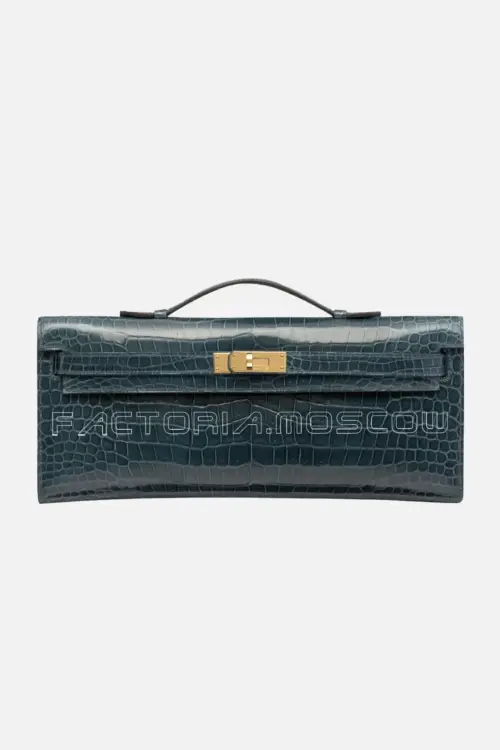 Hermes Kelly Cut Shiny With Gold Hardware