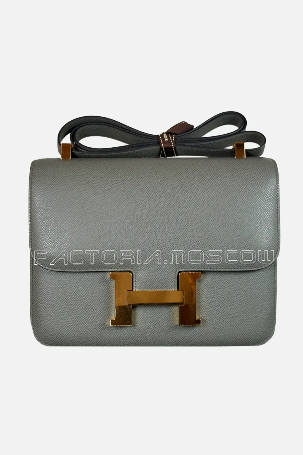 Hermes Constance 24 Epsom Color Gris Meyer GHW