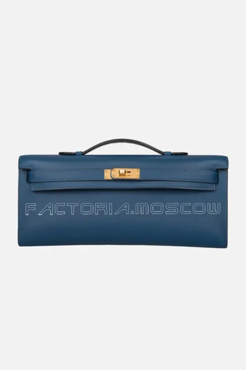 Hermès Kelly Cut Leather With Gold Hardware