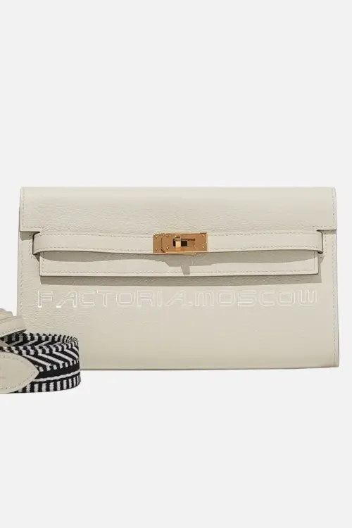 Hermès Kelly To-Go Wallet Rose Gold Hardware