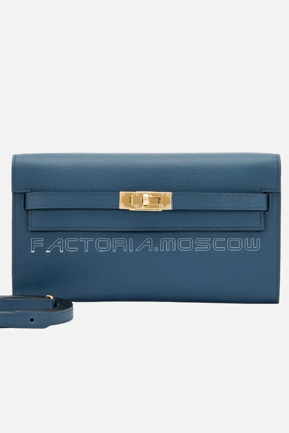 Hermès Kelly To Go Wallet Bleu De Prusse Gold Hardware