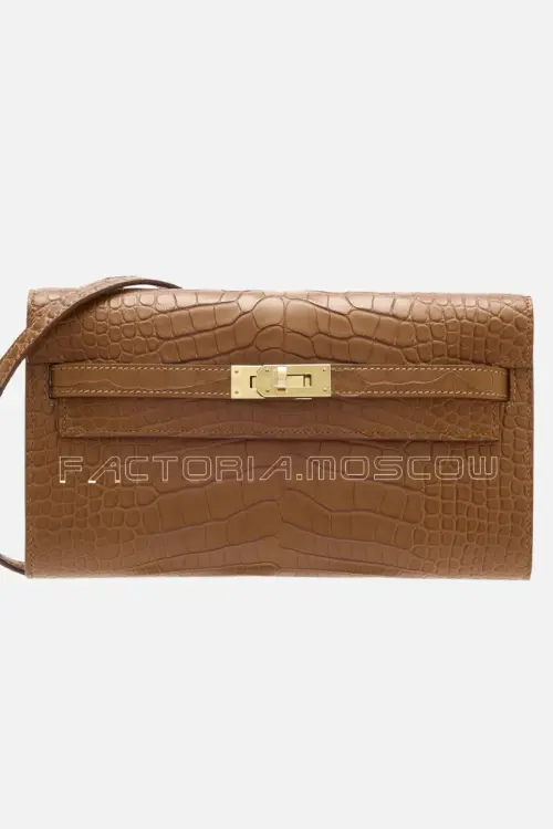 Hermes Kelly To Go Matte Alligator With Hardware