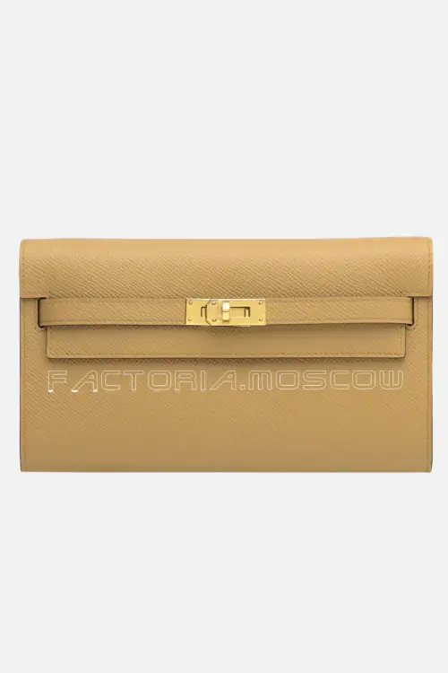 Hermes Kelly Wallet To Go With Gold Hardware