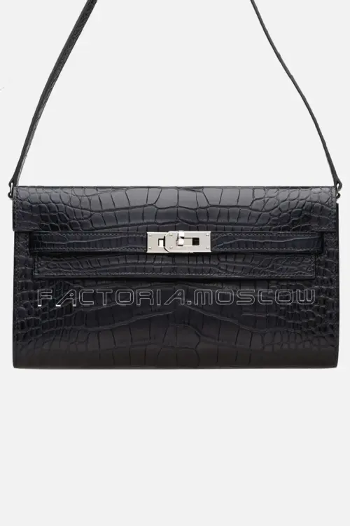 Hermes Kelly To Go Matte Alligator With Palladium Hardware