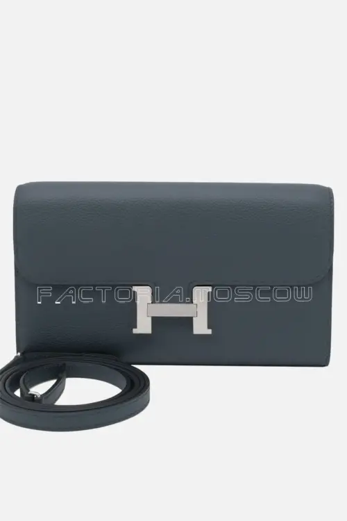 Hermès Constance To-Go Wallet Palladium Hardware