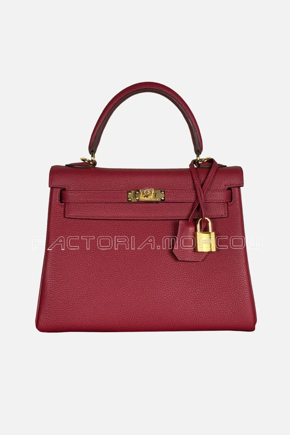 Hermes Kelly Retourne 25 Togo Color Rouge Grenade GHW
