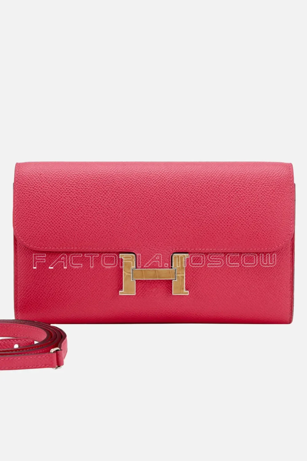 Hermès Constance To Go Wallet Marquette Sable Alligator And Palladium Hardware