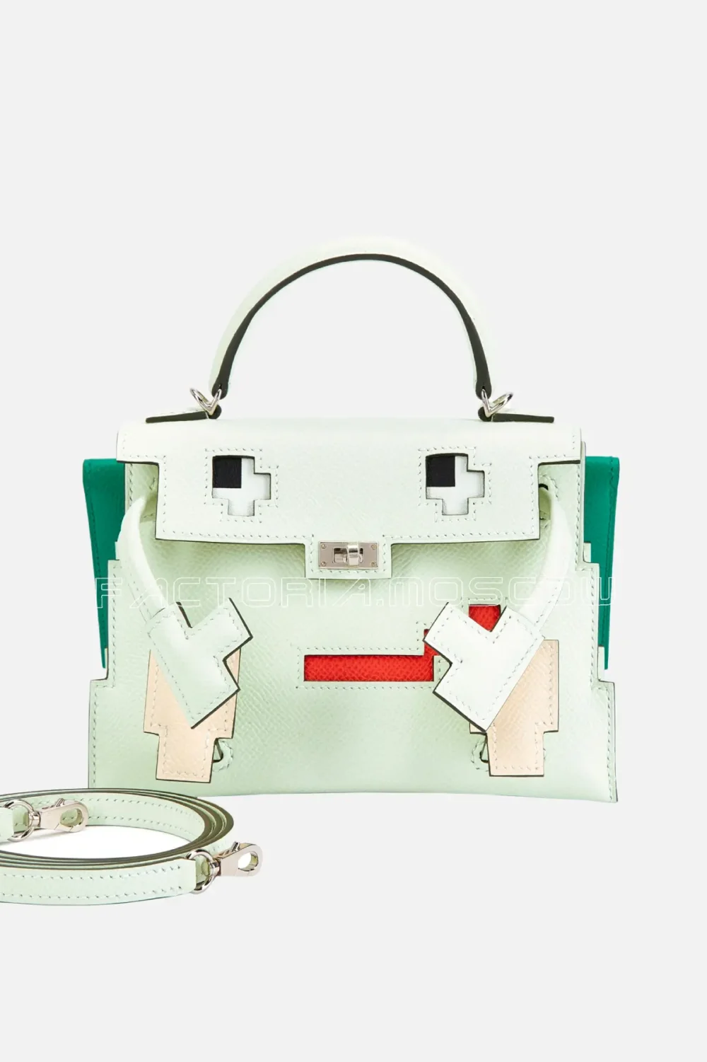 Hermès Quelle Idole Kelly Doll Picto Vert Fizz