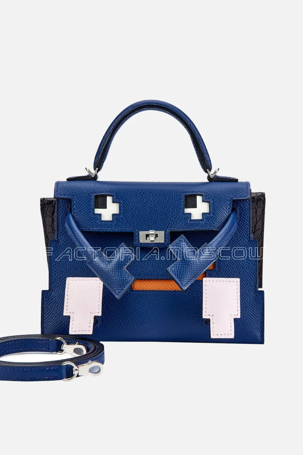Hermès Quelle Idole Kelly Doll Picto Bleu Saphir