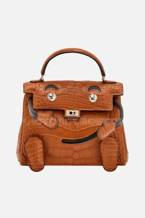 Hermès Quelle Idole Kelly Doll Matte Gold Alligator And Ebene Swift Palladium Hardware