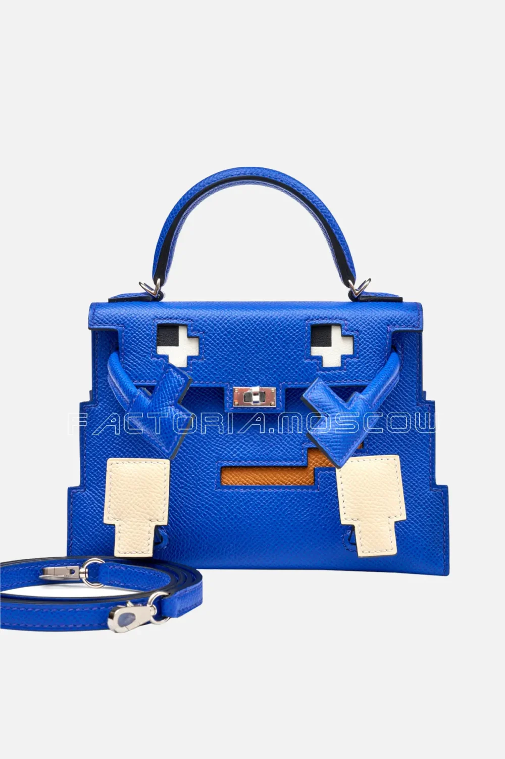 Hermès Quelle Idole Kelly Doll Picto Bleu Royal