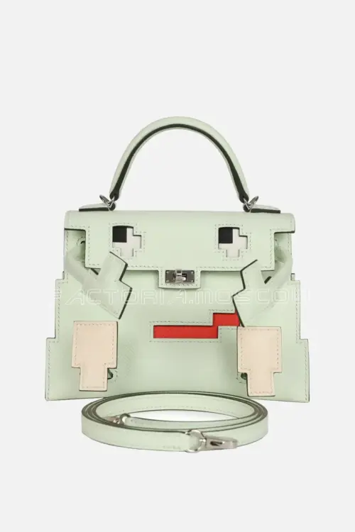 Hermès Quelle Idolle Picto Kelly Doll Palladium Hardware