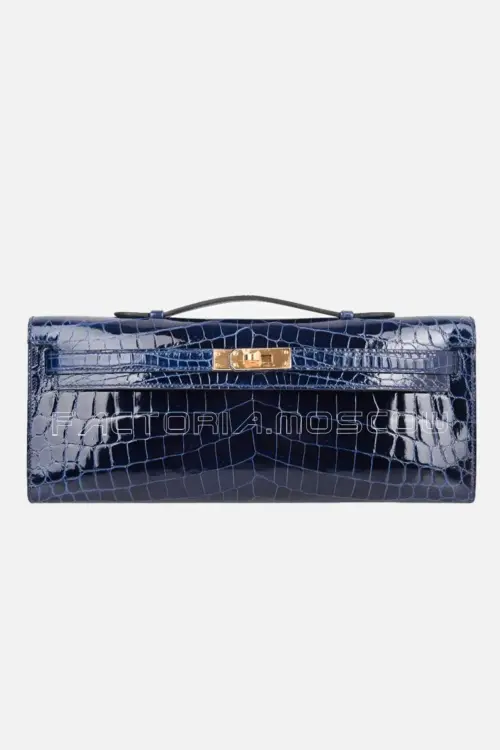 Hermes Kelly Cut Clutch Gold Hardware