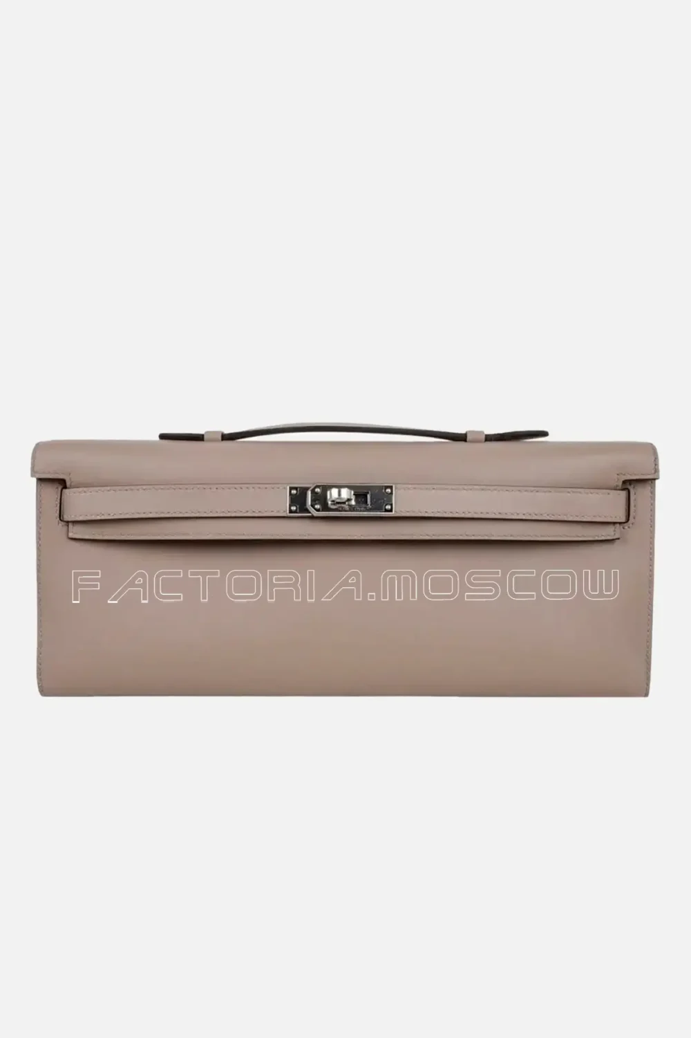 Hermes Kelly Cut Bag Clutch Palladium