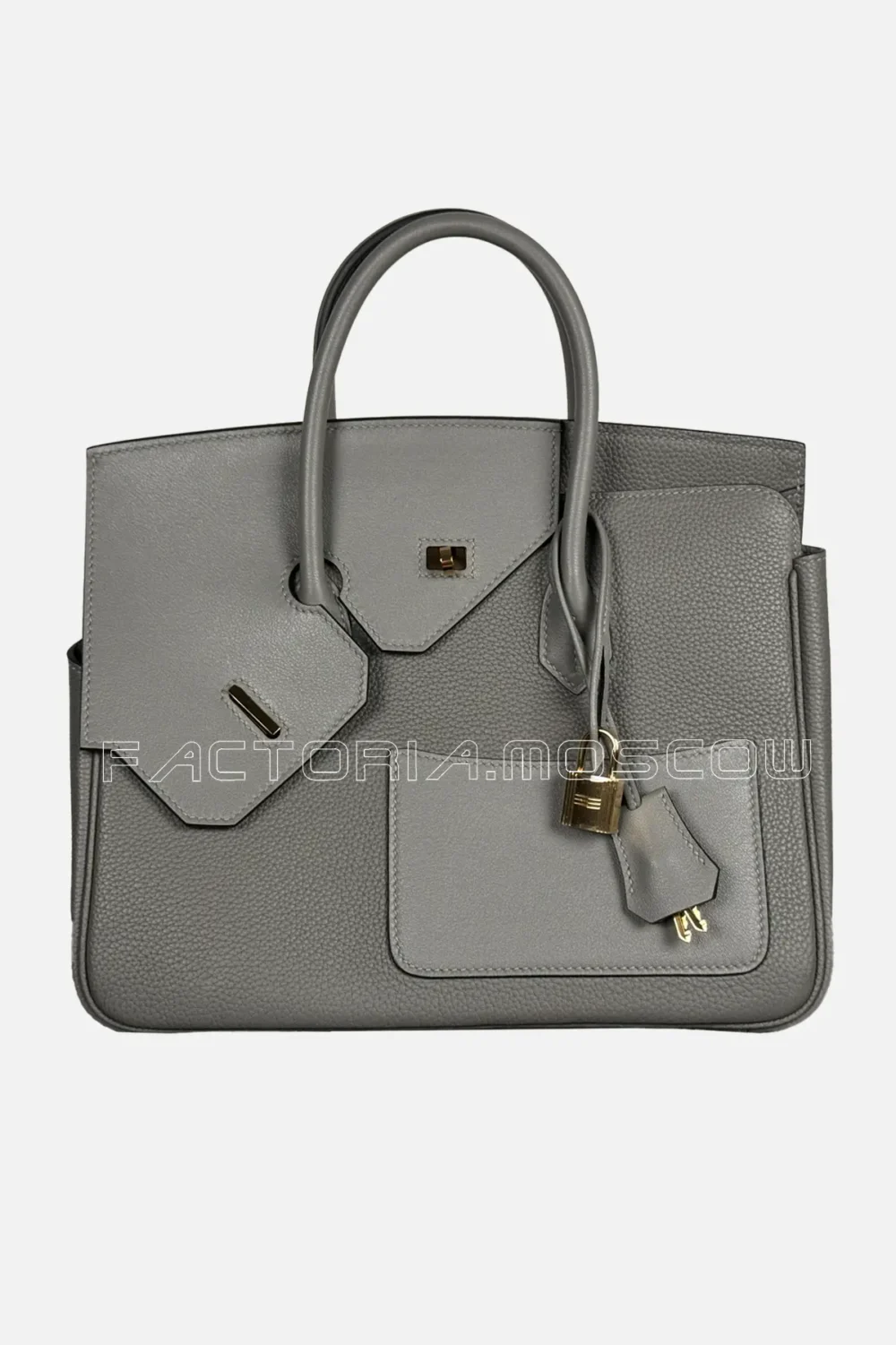 Hermes Birkin En Desordre 30 Togo/Swift Color Gris Meyer GHW