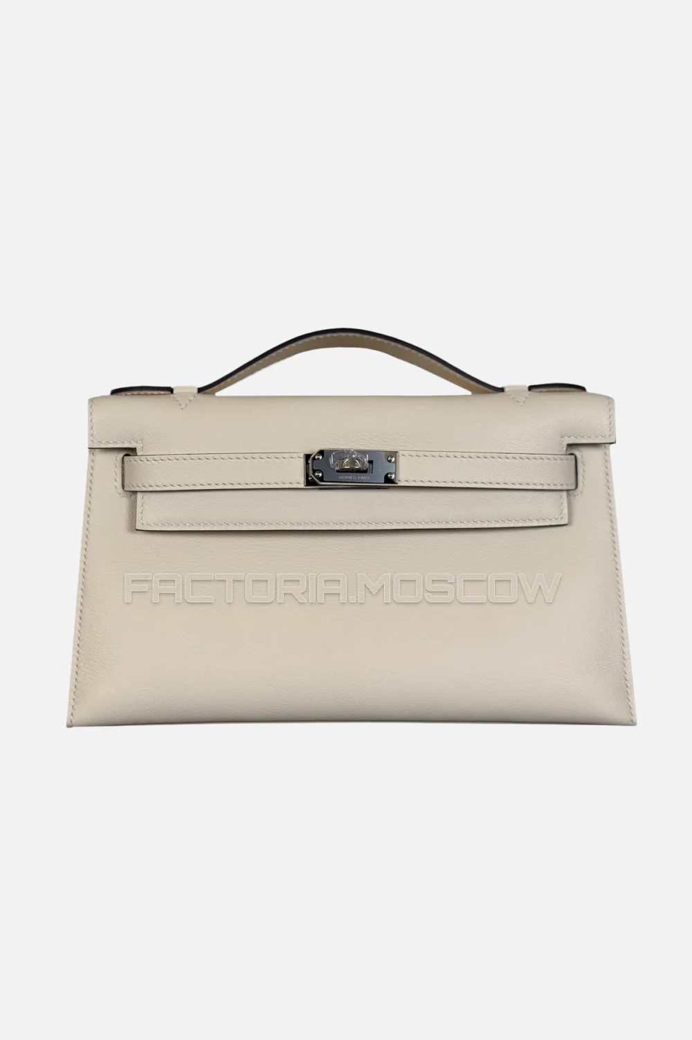 Hermes Kelly Pochette Swift Color Nata Harwdare PHW