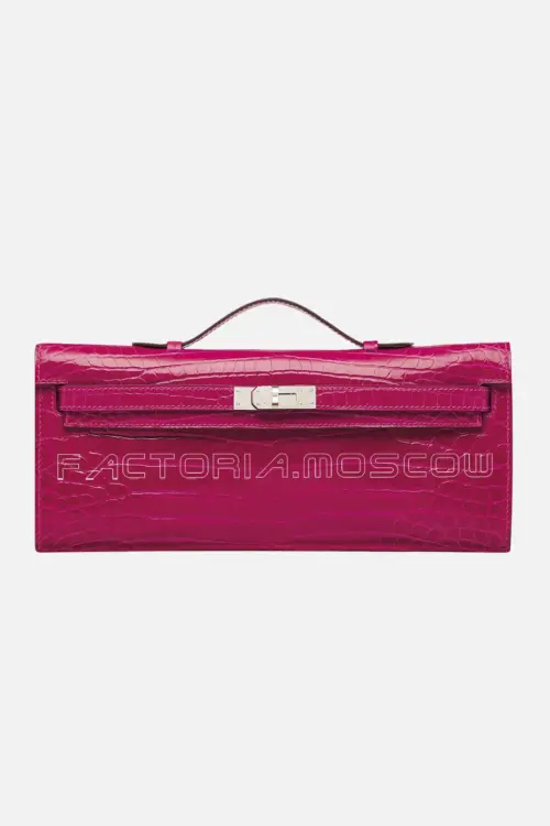 Hermes Kelly Cut Shiny With Palladium Hardware