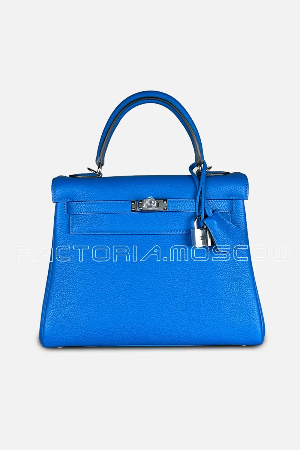 Hermes Kelly Retourne 25 Togo Color Blue Hydra PHW