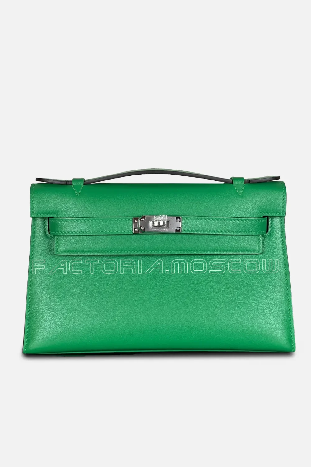 Hermes Kelly Pouchette Swift Color Bamboo PHW