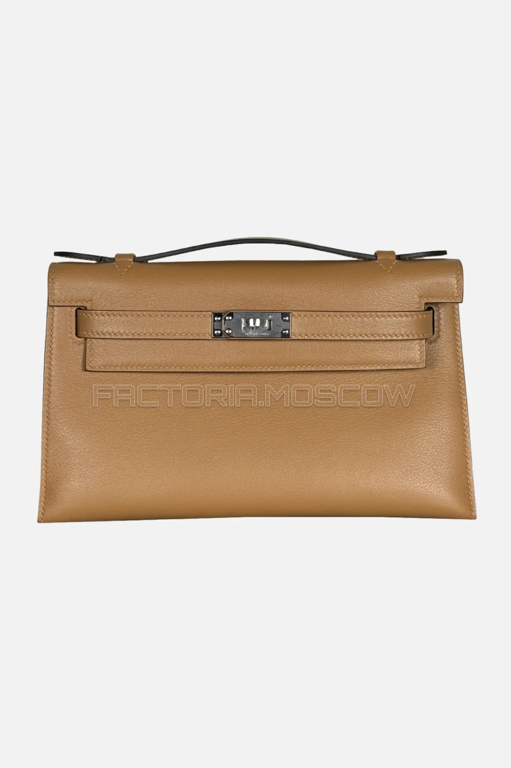 Hermes Kelly Pochette Swift Color Chai Hardware PHW
