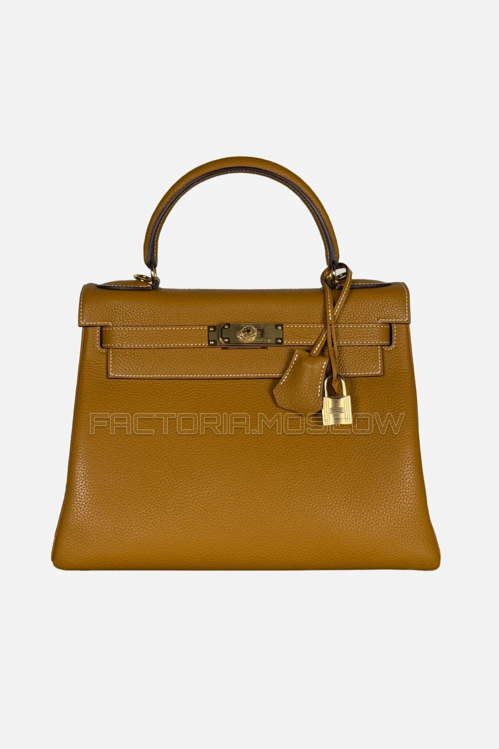 Hermes Kelly Retourne 28 Togo Color Naturel Sable GHW