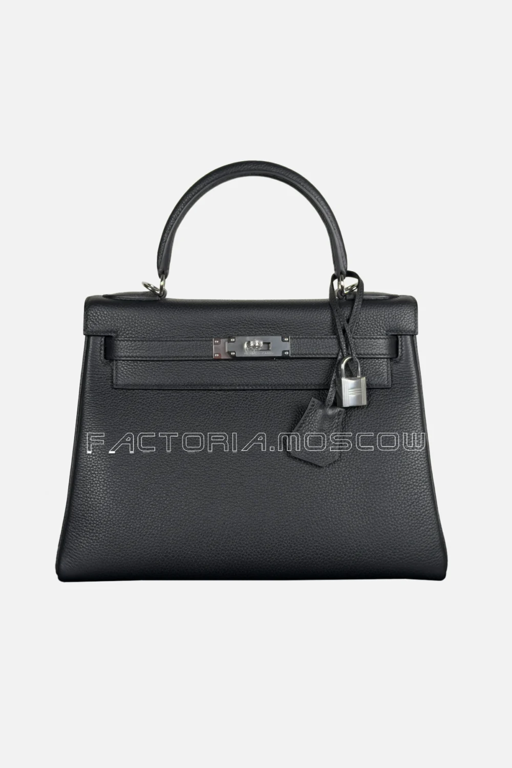 Hermès Kelly Retourne 28 Togo Color Black PHW