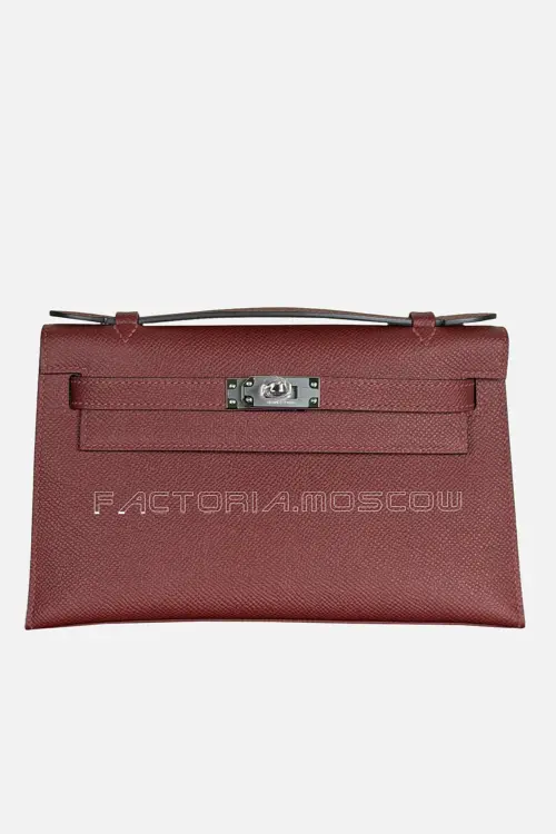 Hermès Kelly Pouchette Epsom Color Rouge H PHW