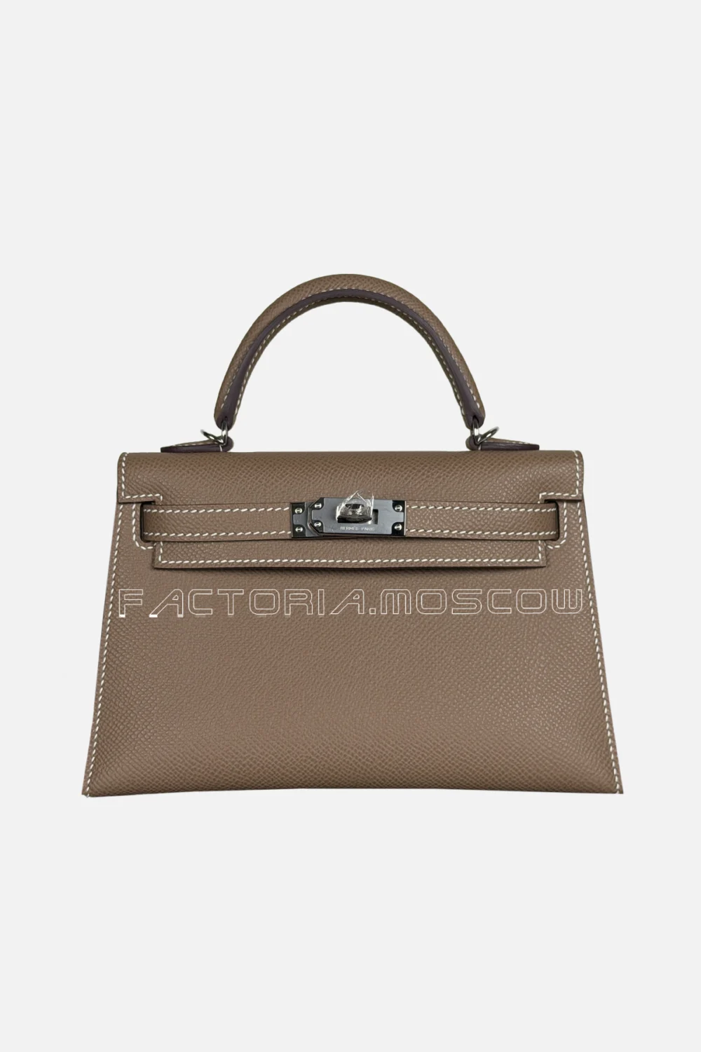 Hermès Kelly Mini 20 Epsom Color Etoupe PHW