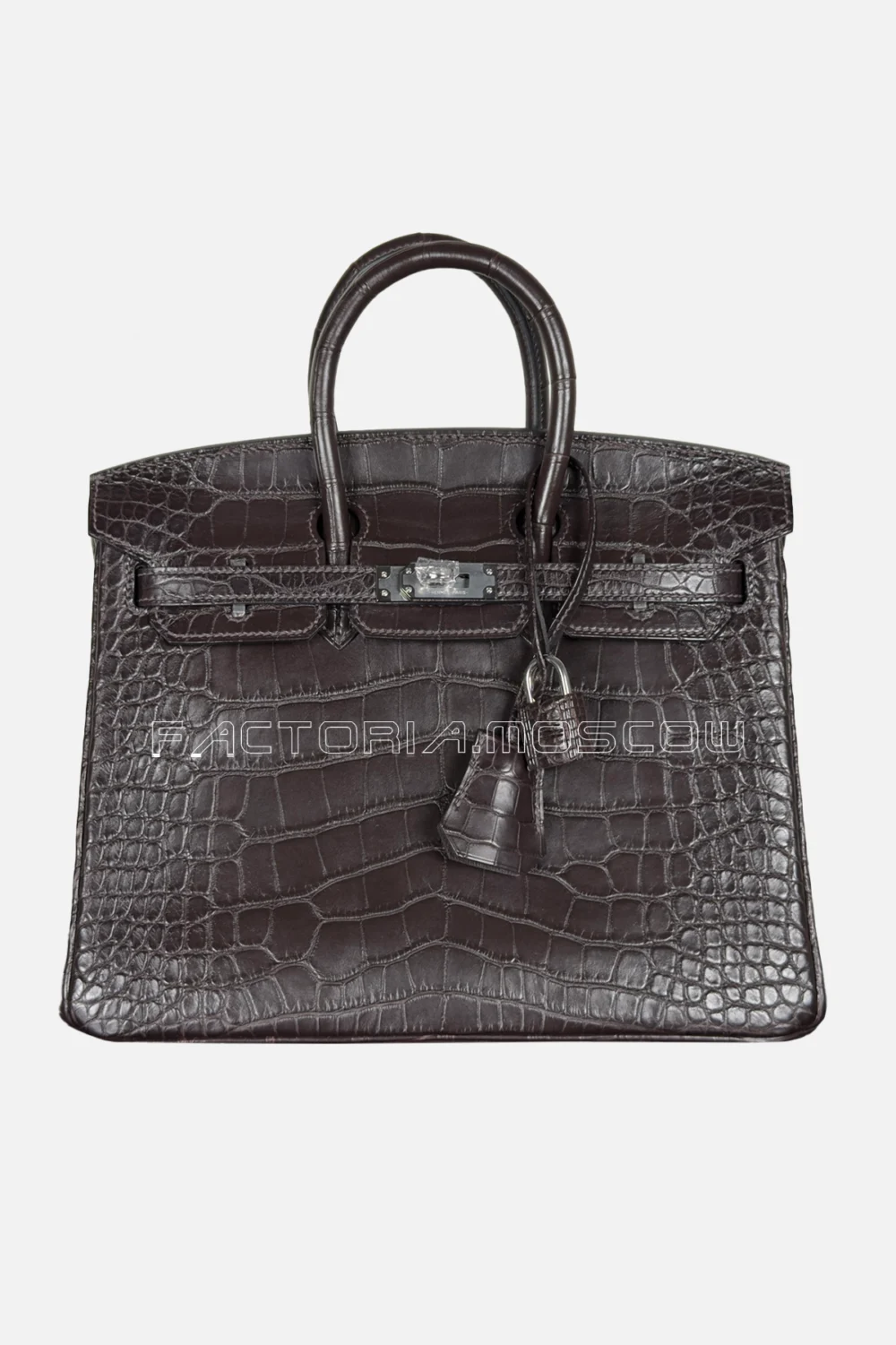 Hermes Birkin 25 Alligator Matte Color Caffe PHW