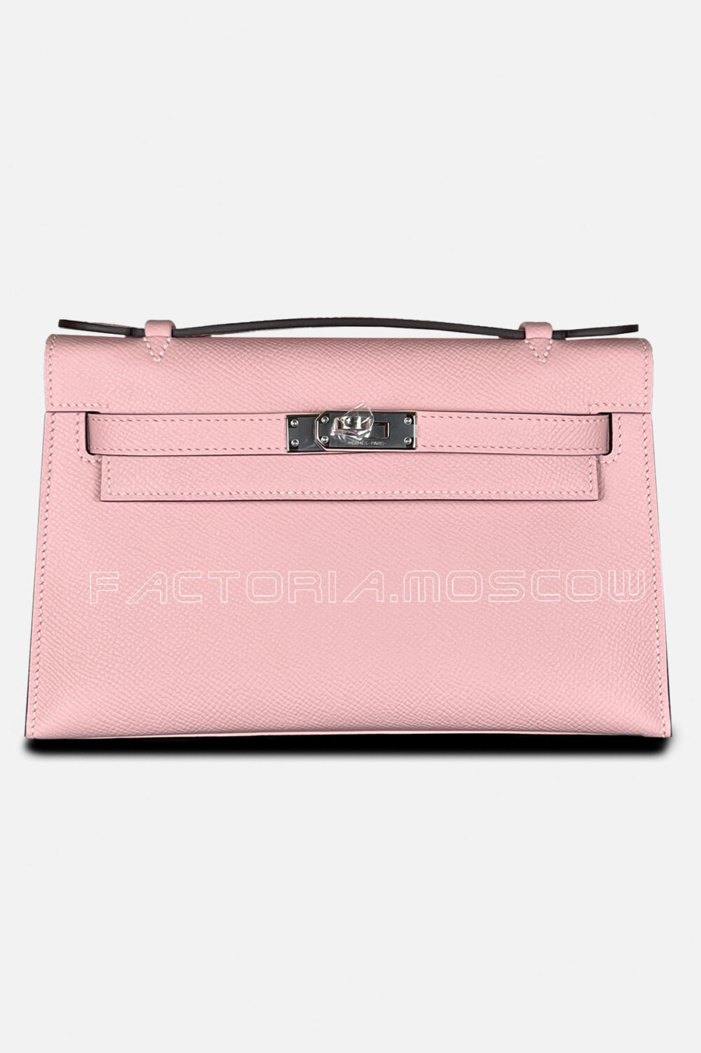 Hermès Kelly Pochette Epsom Color Rose Sakura PHW