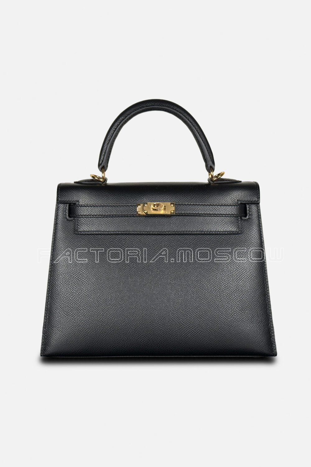 Hermes Kelly Sellier 25 Epsom Color Black GHW