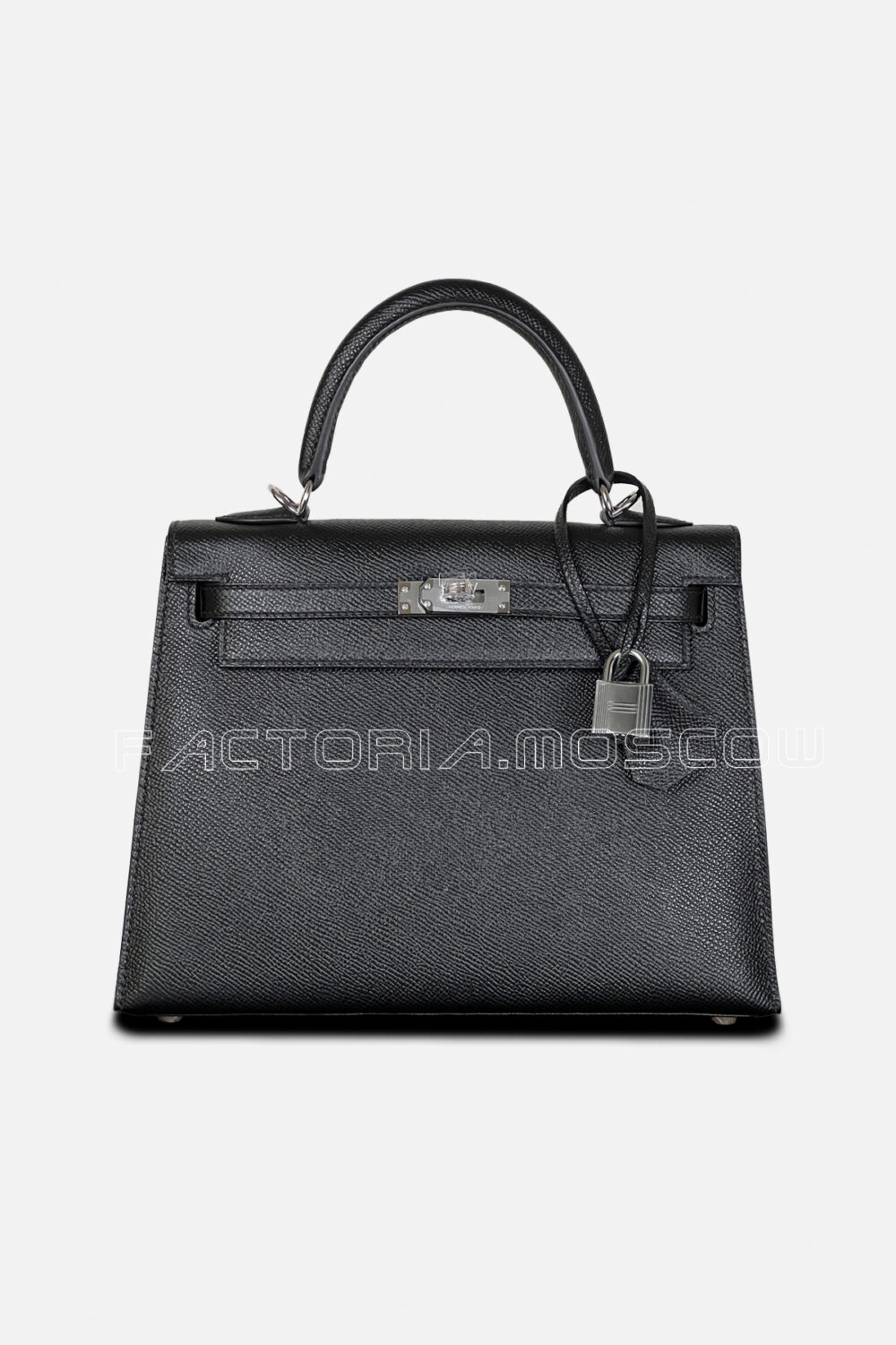 Hermes Kelly Sellier 25 Epsom Color Black PHW