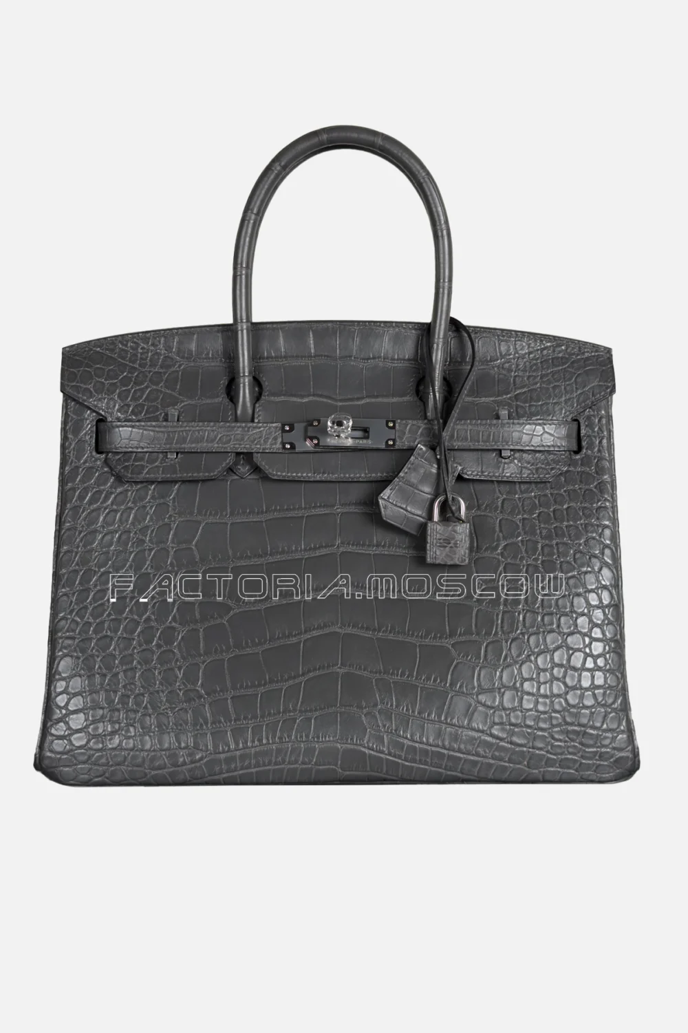 Hermes Birkin 30 Alligator Matte Color Graphite PHW