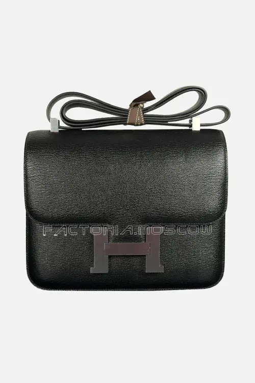 Hermes Constance 24 Chevre Color Black PHW