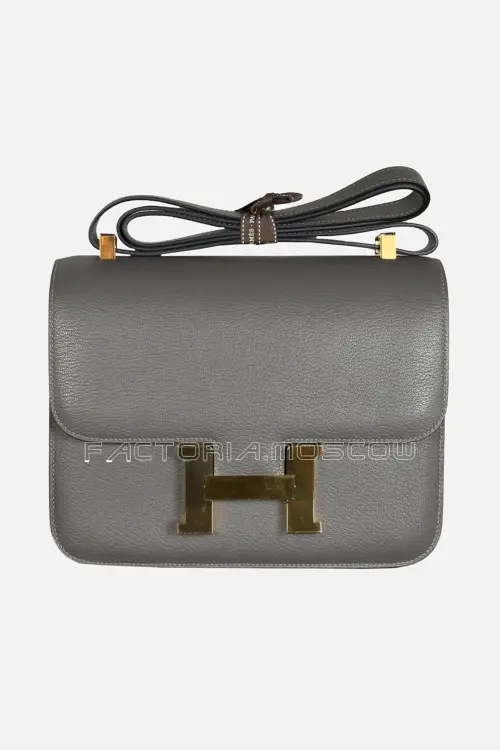 Hermes Constance 24 Chevre Color Gris Meyer GHW
