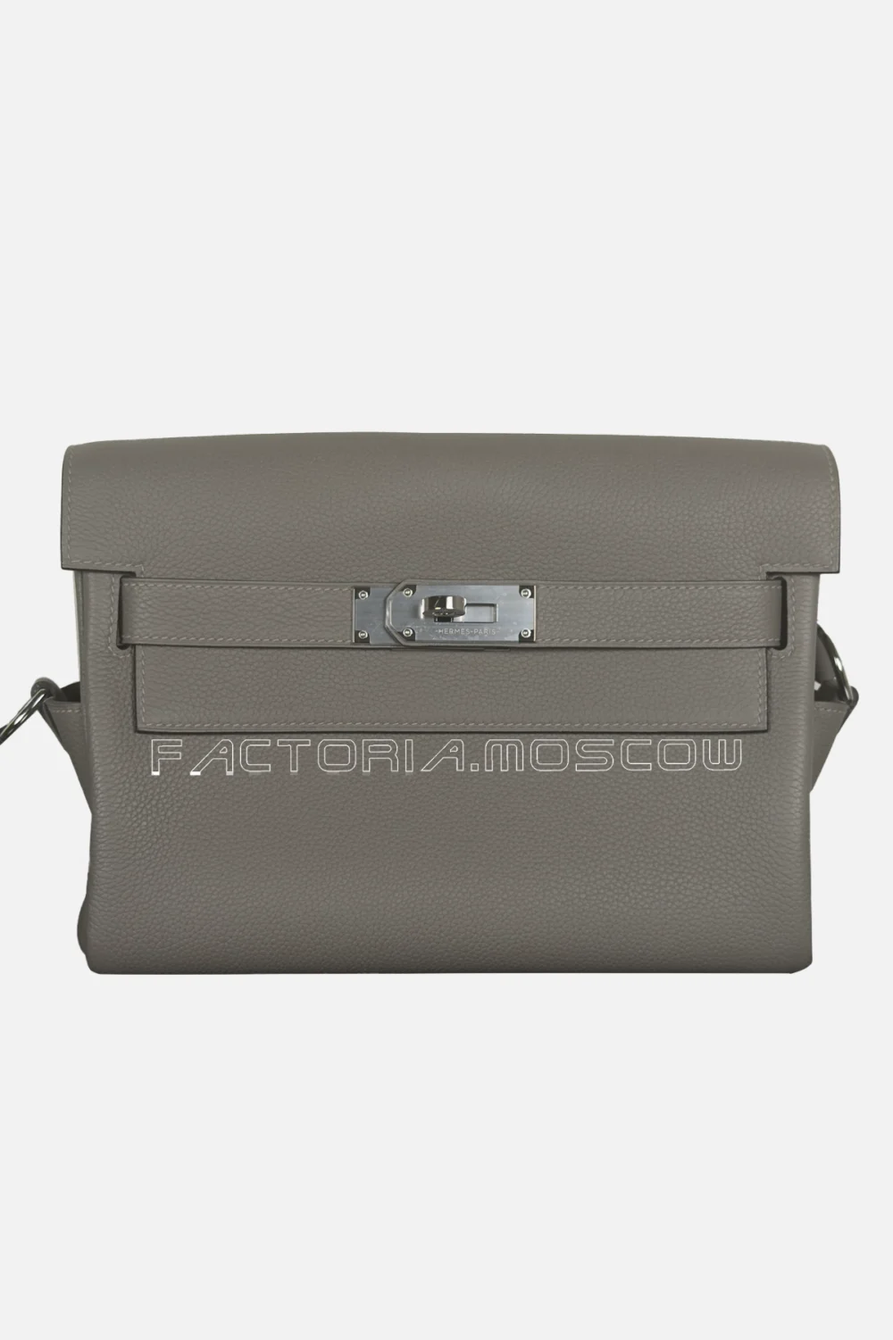 Hermes Kelly Messenger Togo Color Gris Etain PHW