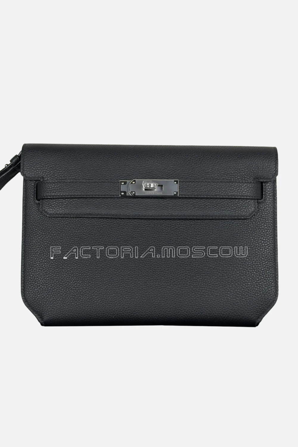 Hermes Kelly Depeches 25 Togo Color Black PHW